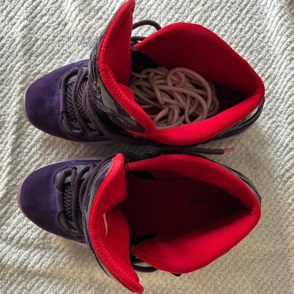 Reebok Question Mid Youth 6.5 Purple Ghost of Christmas Future Iverson V61600